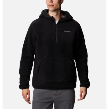 Columbia Rugged Ridge II Hooded Sherpa Fleece, Sudaderas Con Capucha Negros Para Hombre | 150963-UQS